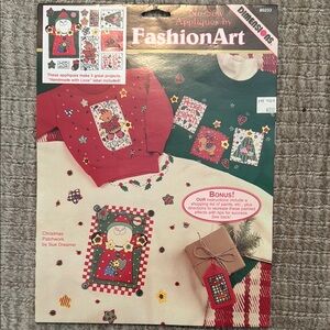 Festive Red and Green Holiday Sweatshirt with Appliqué